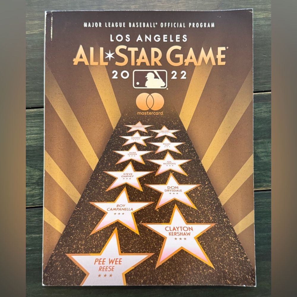 2022 MLB All-Star Game Program from Los Angeles Dodger Stadium